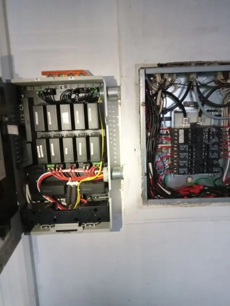 Electrical panel upgrade completed for Security Camera Wiring in Lisle